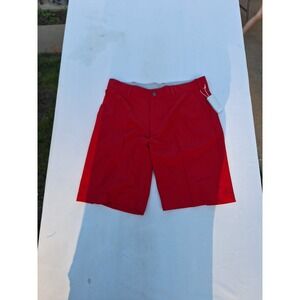 Sligo Golf Pete Shorts Mens Size 34 Chili Red Performance Stretch UV Protection